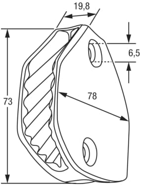 1276*18 Horizontale Doppelklemme CLAMCLEAT®