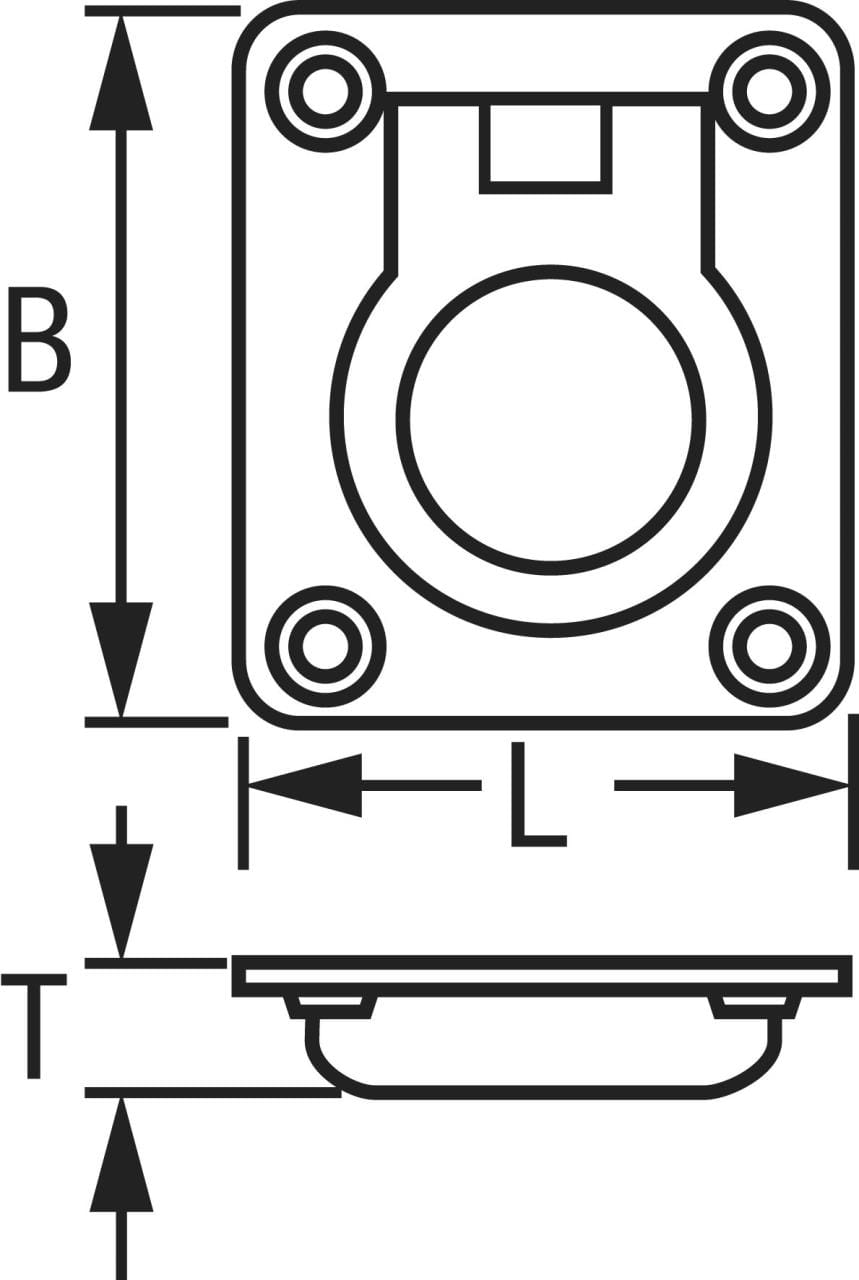 4731*01 Leichter Bodenheber Messing poliert oder verchromt - Bild 2