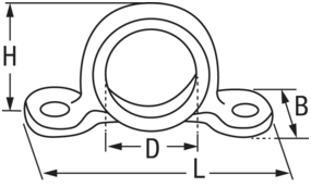 1387*04 A4 Leitöse mit Edelstahl-Bügel