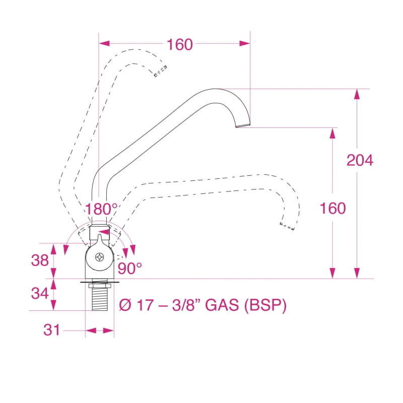 4654*01 BARKA Wasserhahn, klappbar - Bild 2