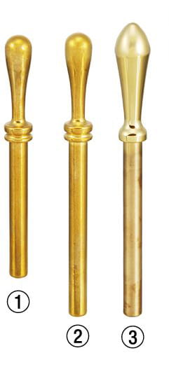 1811*01 Belegnägel aus Messing Brass belay pin