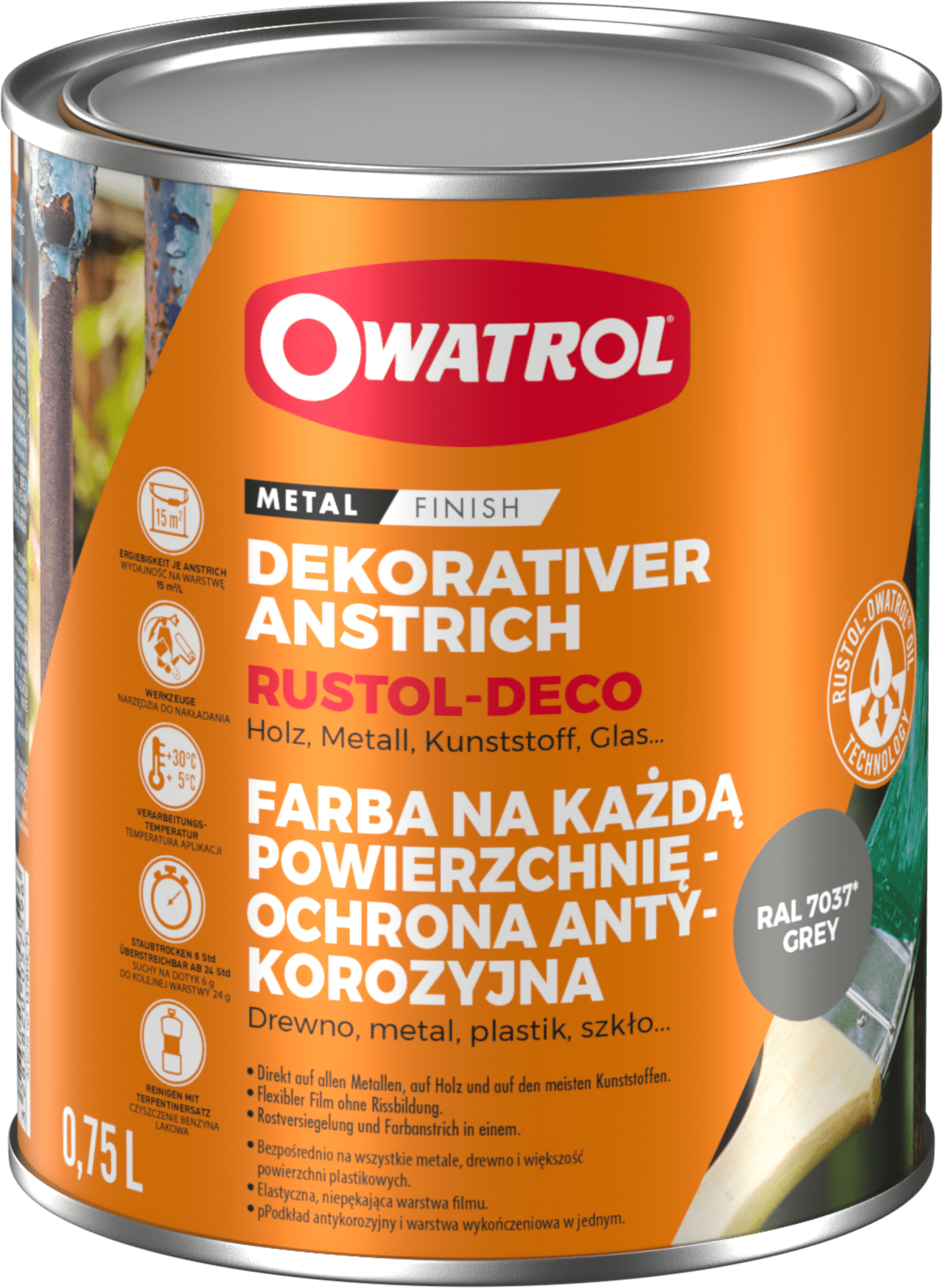 2506-277 Owatrol DECO Grau 750ml
