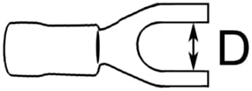 2212*05 Gabel-Kabelschuh