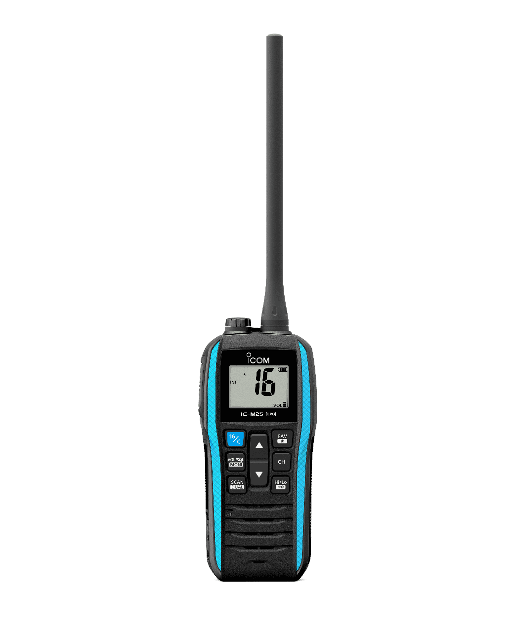 3937-021 ICOM IC-M25EURO EVO UKW-Handfunkgerät marineblau ICOM IC-M25EURO EVO VHF handheld radio floatable