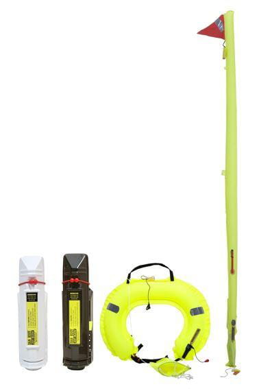 3285*05 JON BUOY Danbuoy + Hufeisen-Rettungsring Glo Lite JON BUOY Danbuoy + Horseshoe Combination Glo Lite