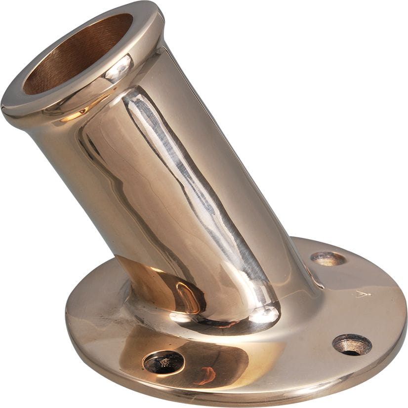 Flag staff socket raked bronze DAVEY Flag staff socket raked bronze DAVEY