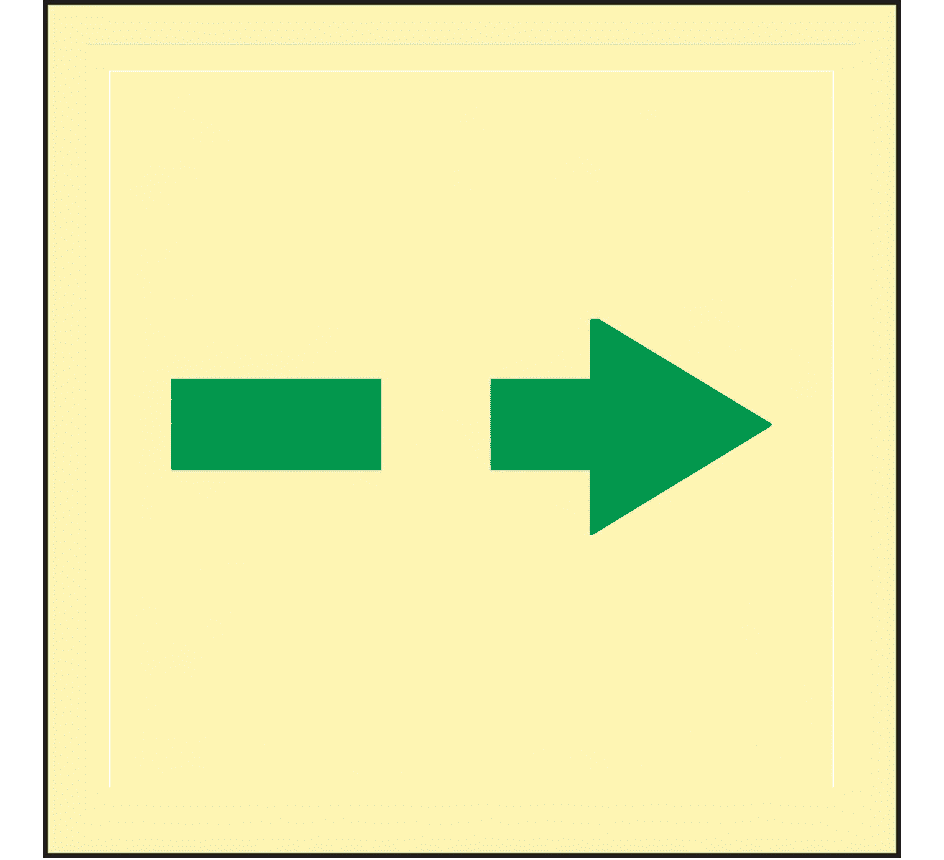 3276-229 Secondary means of escape IMO-Aufkleber