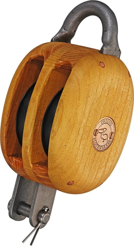 Double sheave black locust shipblocks oiled Double sheave black locust shipblocks oiled