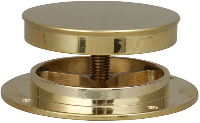 1384*01 Pilzlüfter flach Messing