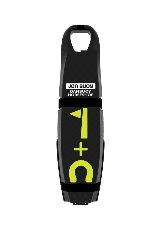3285-017 JON BUOY Danbuoy + Hufeisen-Rettungsring Glo Lite im schwarzen Hard Case JON BUOY Danbuoy + Horseshoe Combination Glo Lite