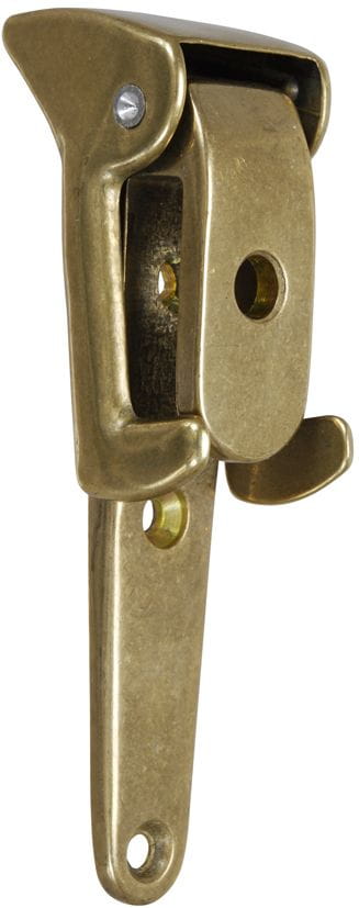 1579-003 Haken mit Sicherung für Badeleiter, Messing poliert