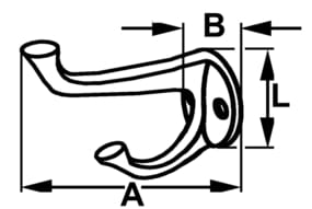 4896*01 Hut- und Mantelhaken