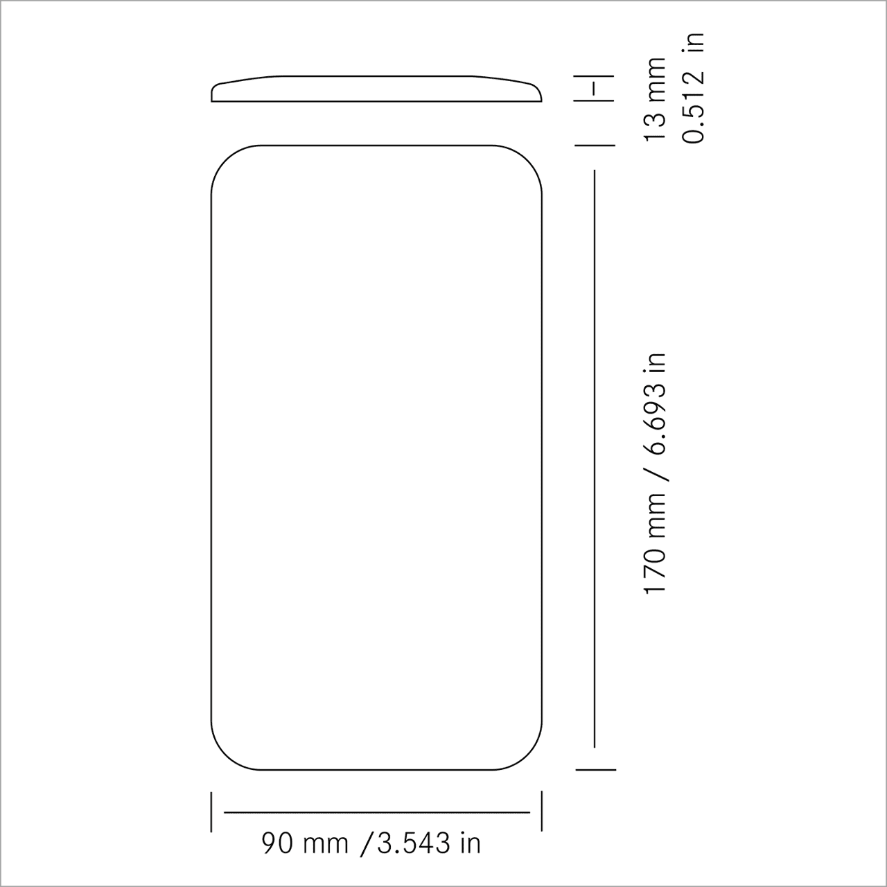 FRENSCH LED-Aufbauleuchte F-28 Maße