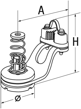 1193*18 Basis für Schotblock SPRENGER Basis für Schotblock SPRENGER