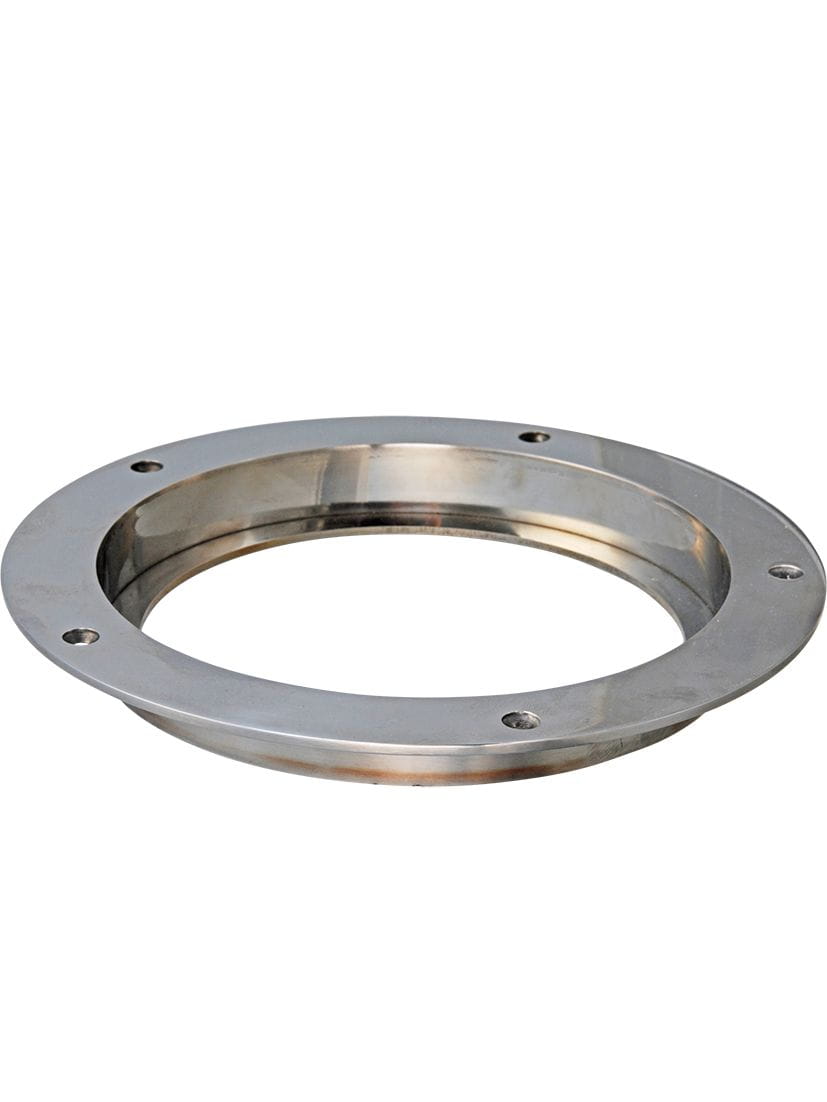 2417-700 / -701Einbaurahmen für Deckslicht DAVEY 2417 Bronze verchromt / Edelstahl poliert