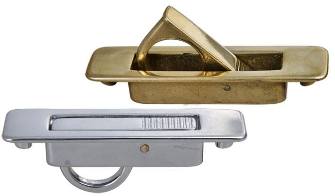 Flush handle with sleeve bolts Flush handle with sleeve bolts