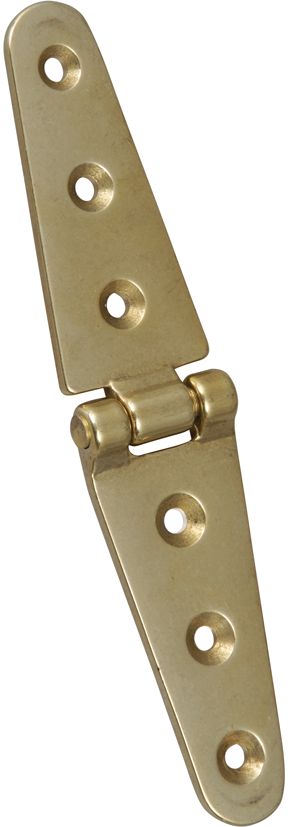 Strap hinge brass, polished or chrome plated Strap hinge brass, polished or chrome plated