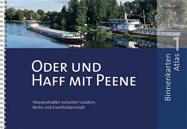 9023-001 KARTENWERFT BinnenKarten Atlas 1 Oder und Haff mit Peene KARTENWERFT Inland Charts Atlas
