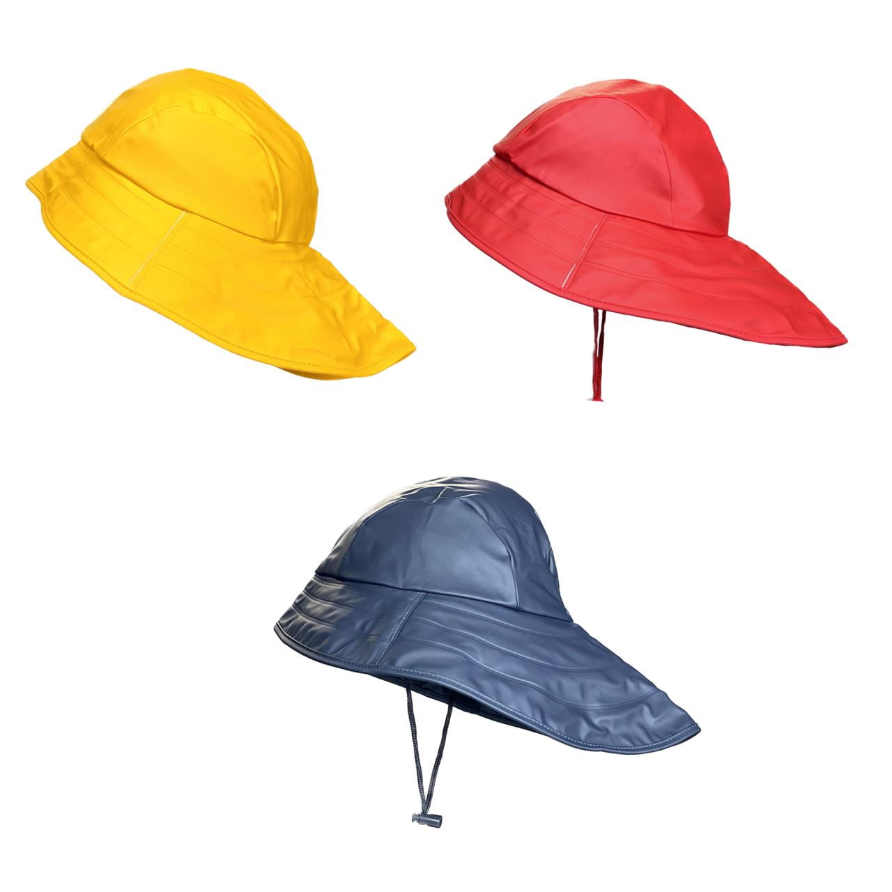 Südwester, gelb, rot, blau Südwester, gelb, rot, blau