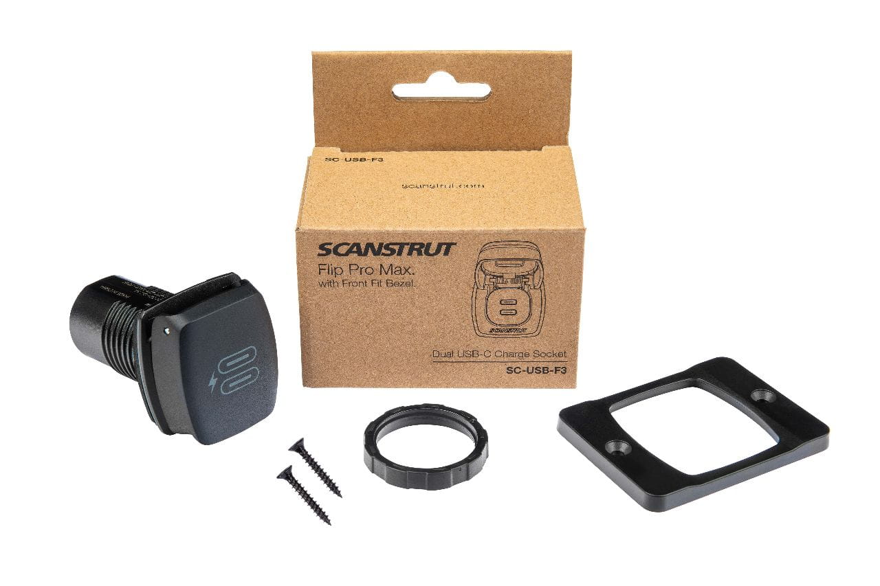 SCANSTRUT Flip Pro Max Doppelsteckdose USB A und C