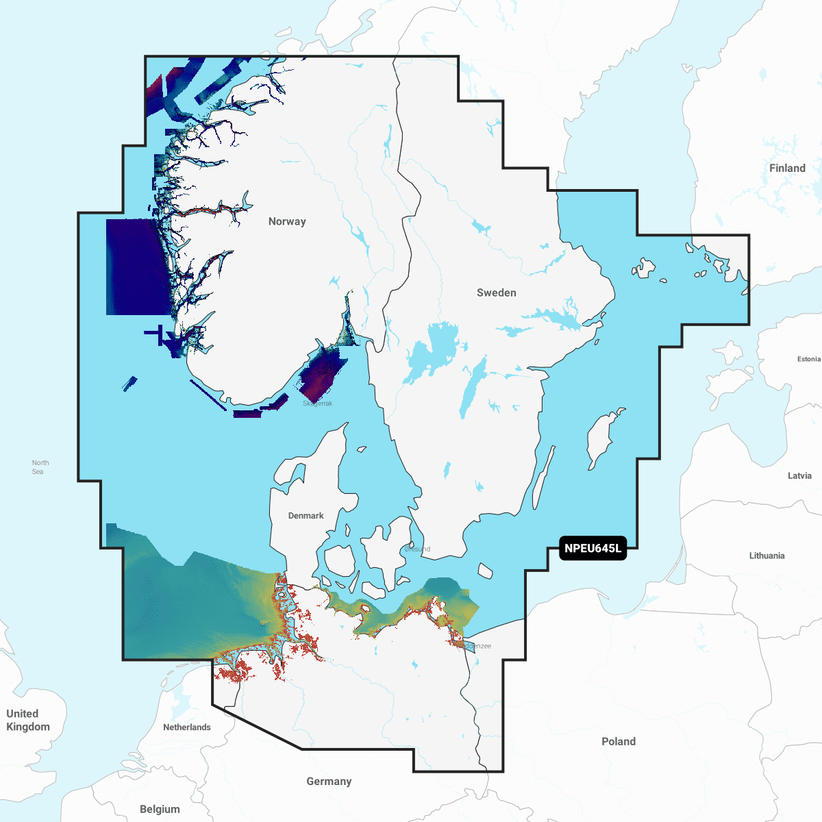 NAVIONICS PLATINUM+ EU645L Südskandinavien & Norddeutschland