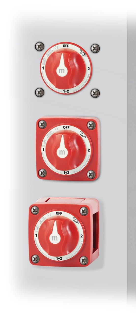 4220*02 BLUE SEA Batterieschalter, 3 verschiedene Einbaumöglichkeiten