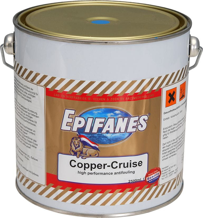 EPIFANES COPPER CRUISE Selbstpolierendes Antifouling 2069-402 EPIFANES Copper Cruise selbstpolierendes Antifouling hellblau 2,5l