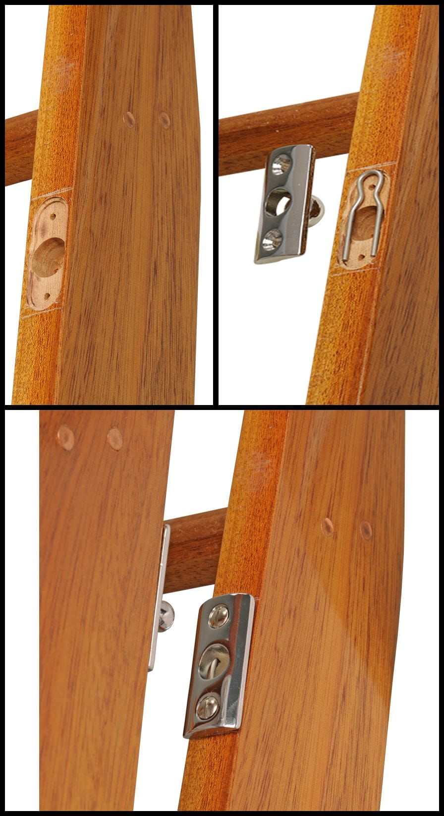 1579-504 Kugelschnäpper für Badeleiter, Messing verchromt