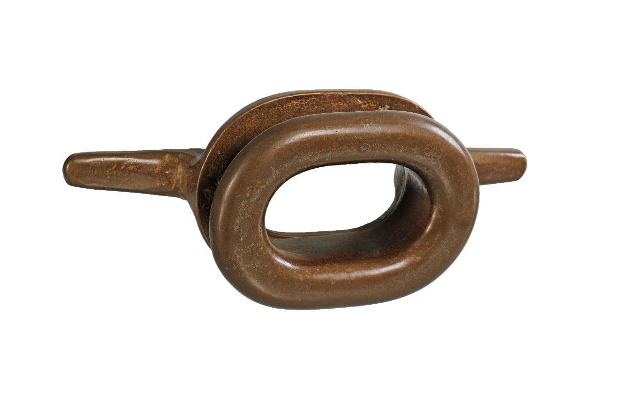 Bronze bulwark fairlead and fairlead cleat