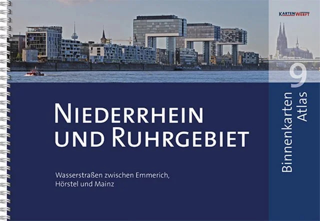 9023-014 KARTENWERFT BinnenKarten Atlas 9 Niederrhein und Ruhrgebiet KARTENWERFT Inland Charts Atlas