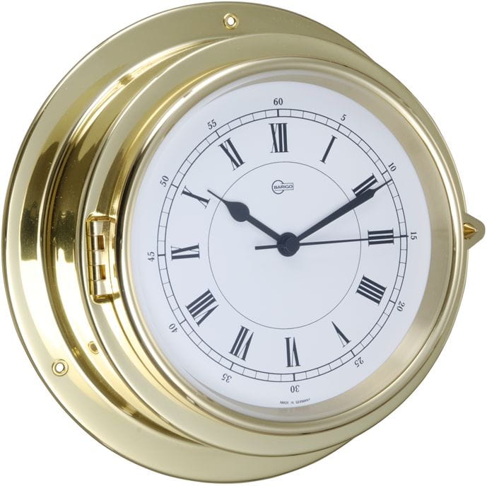 BARIGO COLUMBUS Quartz glass clock Roman brass Dim=220x70mm | TOPLICHT