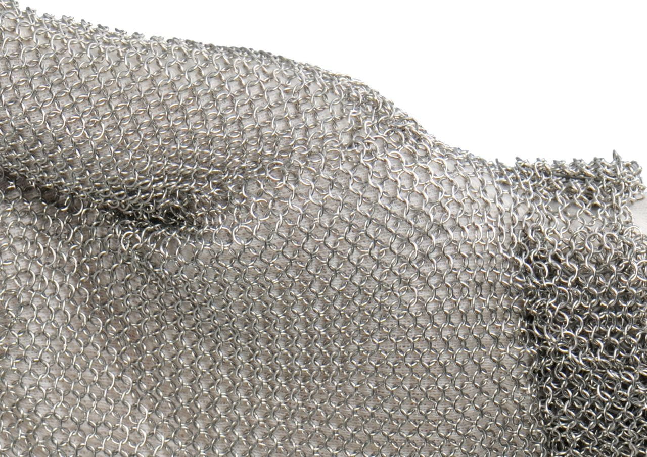 5900-252 Muschelhandschuh aus Edelstahl-Ringgeflecht Muschelhandschuh