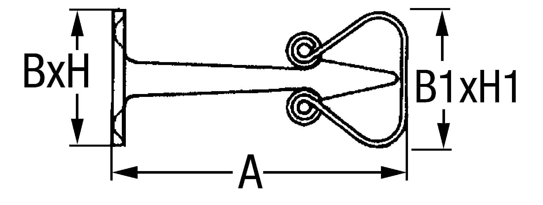 4026*05 Türklemmen / Federklemmen aus Edelstahl