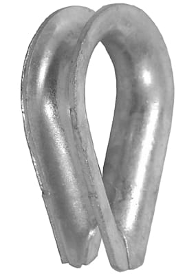 Galvanized thimbles according to DIN Galvanized thimbles according to DIN