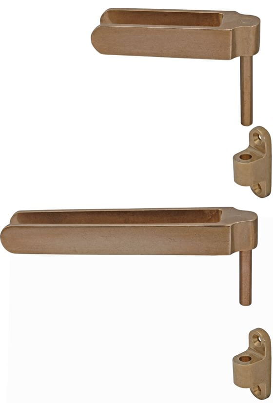 1395-001 Ruderbeschlag 25mm DORY aus Bronze Rudder gear Bronze (for Dories)