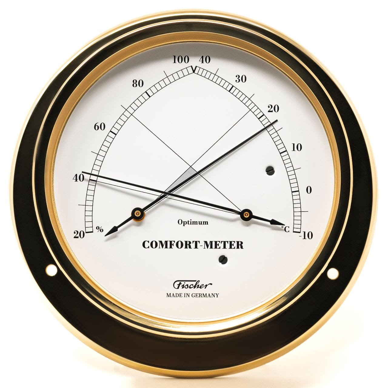 3451-203 FISCHER 1610TH-45 Comfortmeter aus poliertem Messing