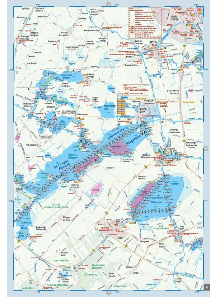 9026-251 ANWB WATERATLAS Nederland noord ANWB Wateratlas Nederland