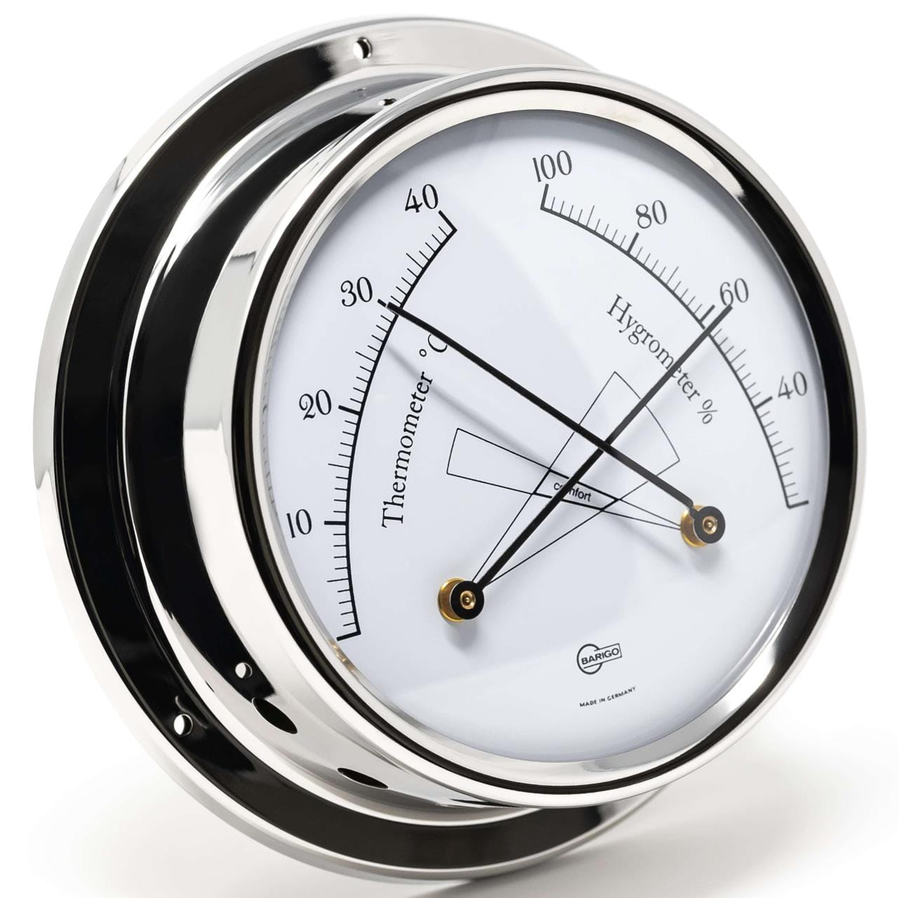 BARIGO-TEMPO 983RFPO Comfortmeter aus poliertem Edelstahl