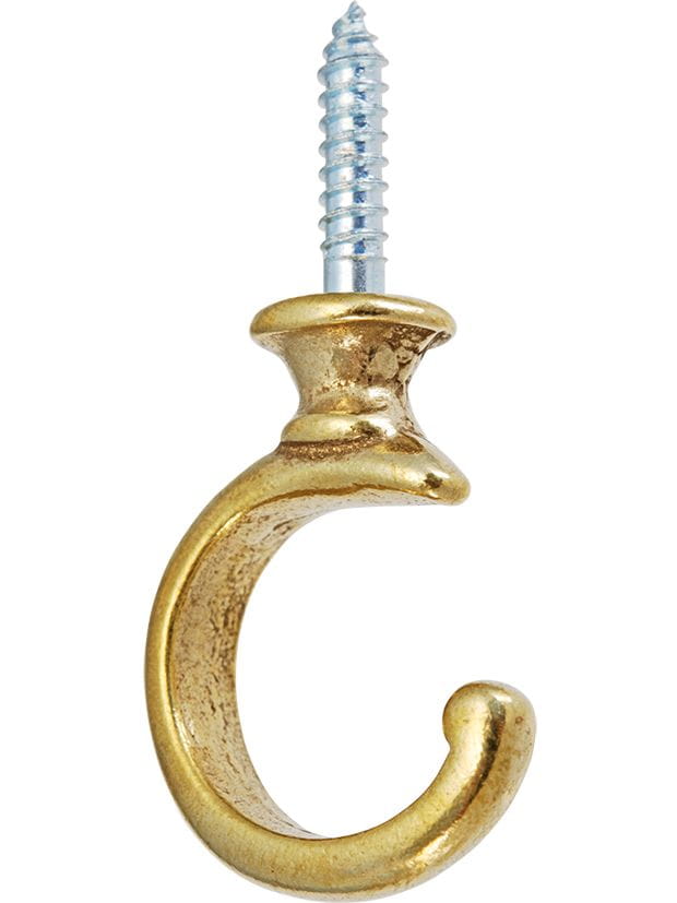 4895-001 Tassebhaken Messing gerollt