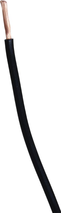 2214*01 schwarzes Kabel, einadrig