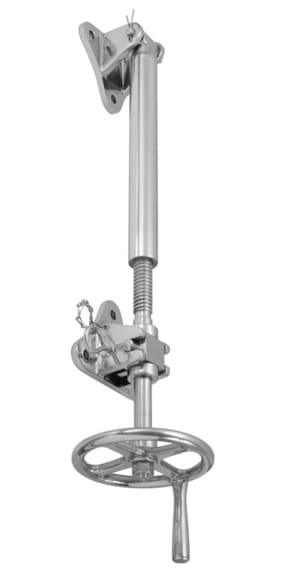 4080-326 Skylightöffner mit Kurbel Messing verchromt