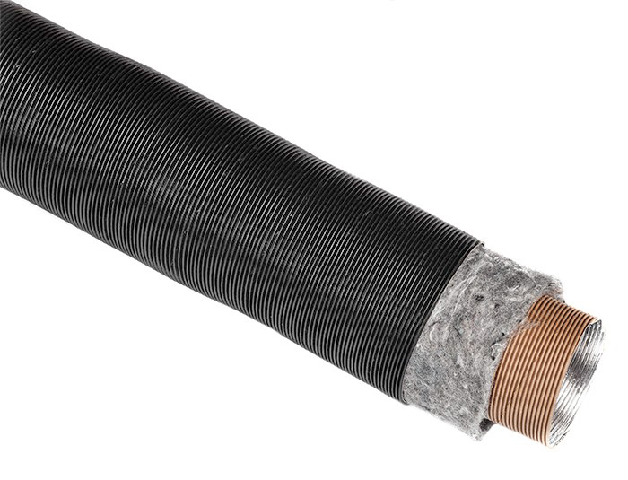 4723-150 WALLAS 3419 Warmluftschlauch isoliert, Innen D=75mm L=4 m