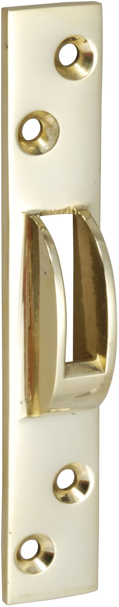 4185-015 Schließblech Messing poliert Slide door yacht lock countersunk catch