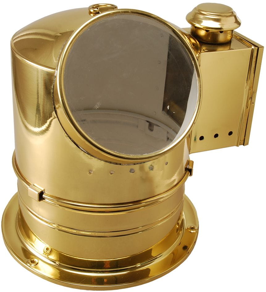 3740-012 DHR Kompasshaus aus Messing mit Petroleumlicht - 2-teilig