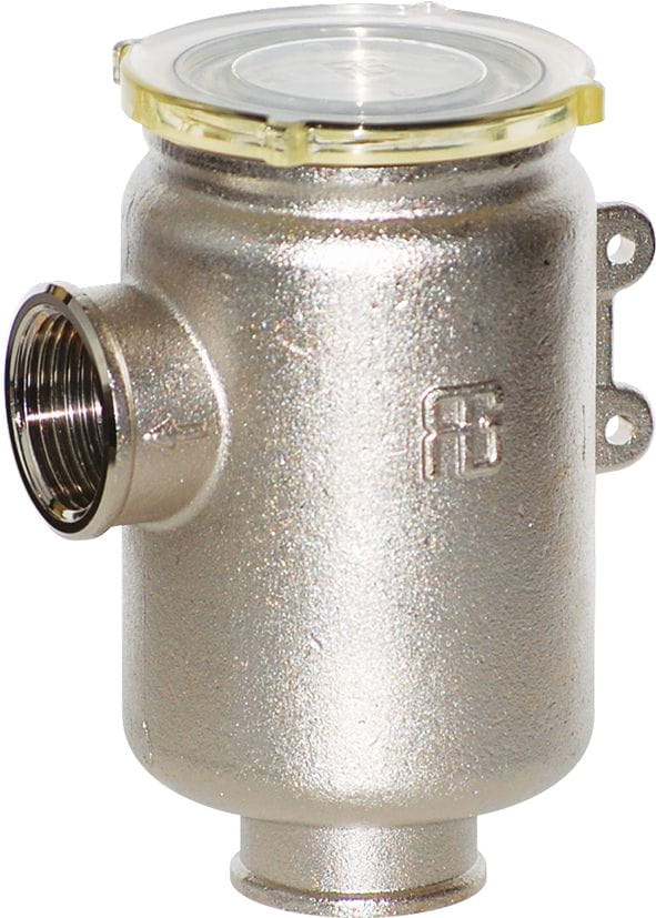Seewasserfilter Messing vernickelt Typ 1160 Poly-Deckel Seewasserfilter Messing vernickelt Typ 1160 Poly-Deckel