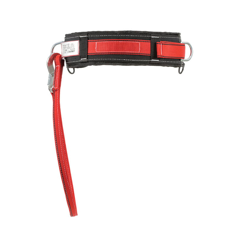 3434-011 Feuerwehr-Haltegurt mit Sicherheitsseil, 85-120cm EN358 CE