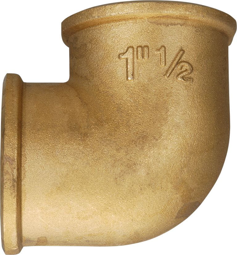 1910*02 Messing Winkel 90° mit Innengewinde
