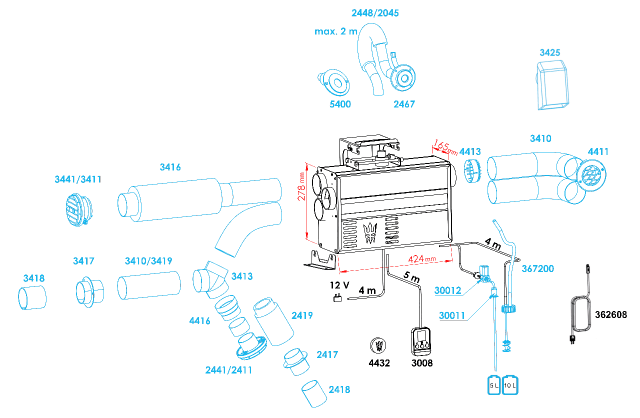  WALLAS SPARTAN AIR Zubehör