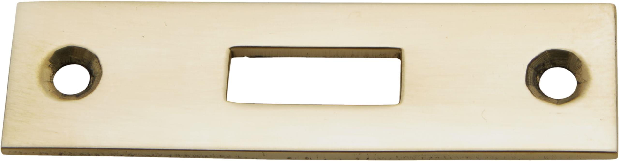 4016*06 Schlaufe und Schließblech für Profilriegel Messing