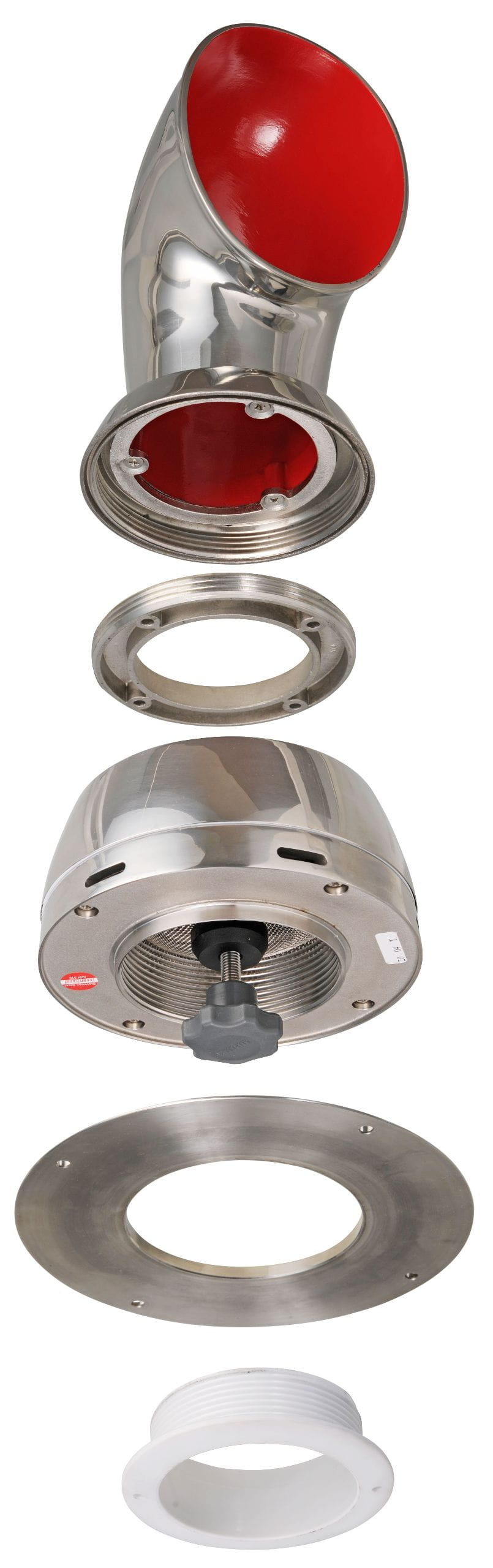 1490*08 Adapter für VETUS Doradeboxen aus Edelstahl